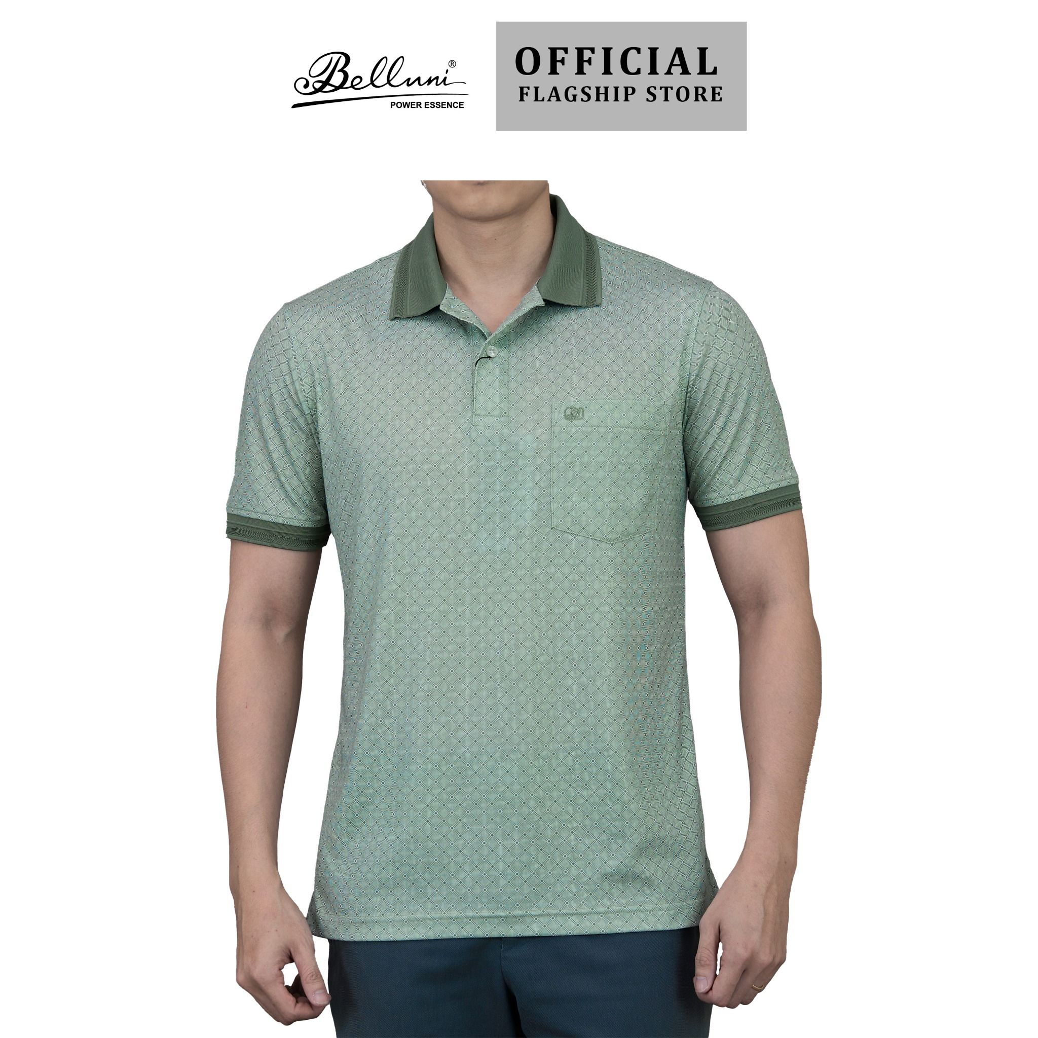  Áo thun nam Polo BELLUNI vải sợi tre cao cấp - AT.BP.BE 80 BL6 
