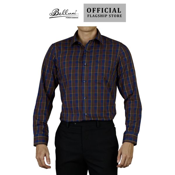  Áo sơ mi nam tay dài cao cấp BELLUNI vải sợi tre - ABD.BP.BE 192 BR4 