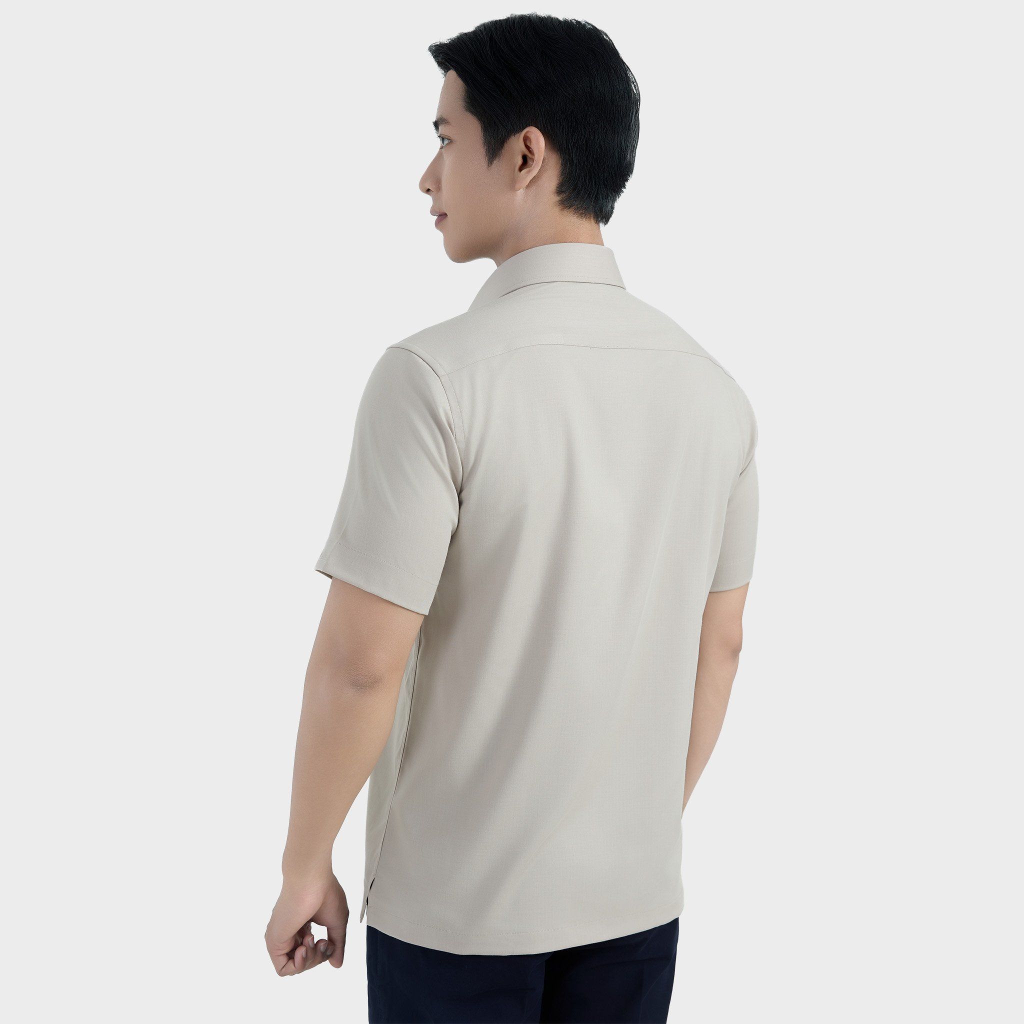  Áo sơ mi nam ngắn tay cao cấp BELLUNI vải sợi tre - ABN.BPS.BE 317 