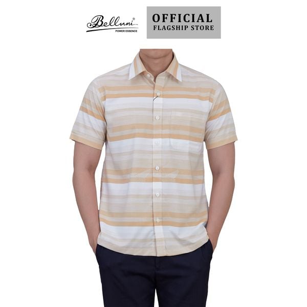  Áo sơ mi nam ngắn tay cao cấp BELLUNI vải sợi tre - ABN.BPS.BE 264 