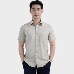  Áo sơ mi nam ngắn tay cao cấp BELLUNI vải sợi tre - ABN.BPS.BE 317 
