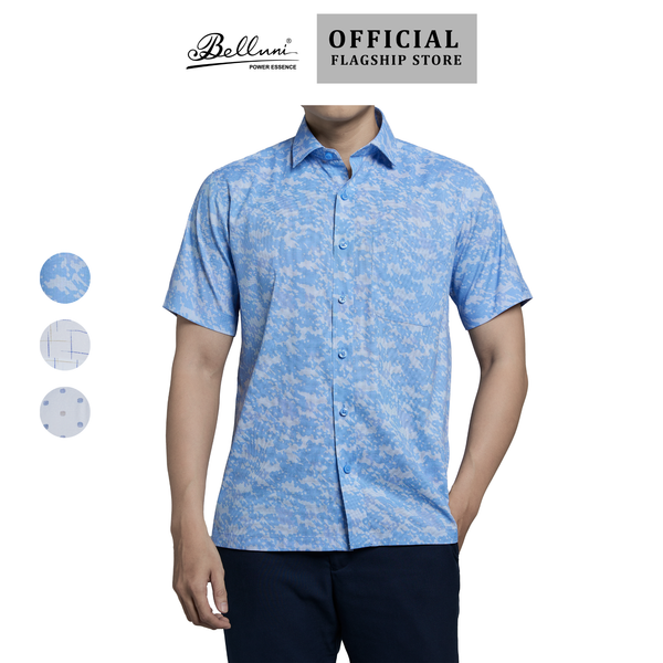  Áo sơ mi nam ngắn tay cao cấp BELLUNI vải sợi tre - ABN.BPS.BE 274 