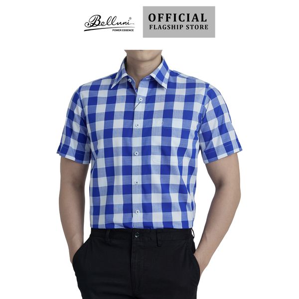  Áo sơ mi nam ngắn tay cao cấp BELLUNI vải sợi tre - ABN.BPS.BE 269 