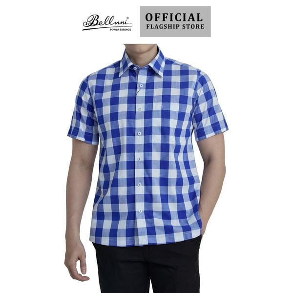  Áo sơ mi nam ngắn tay cao cấp BELLUNI vải sợi tre - ABN.BPS.BE 269 