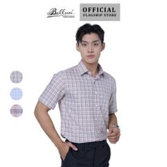  Áo sơ mi nam ngắn tay cao cấp BELLUNI vải sợi tre - ABN.BP.BE 298 