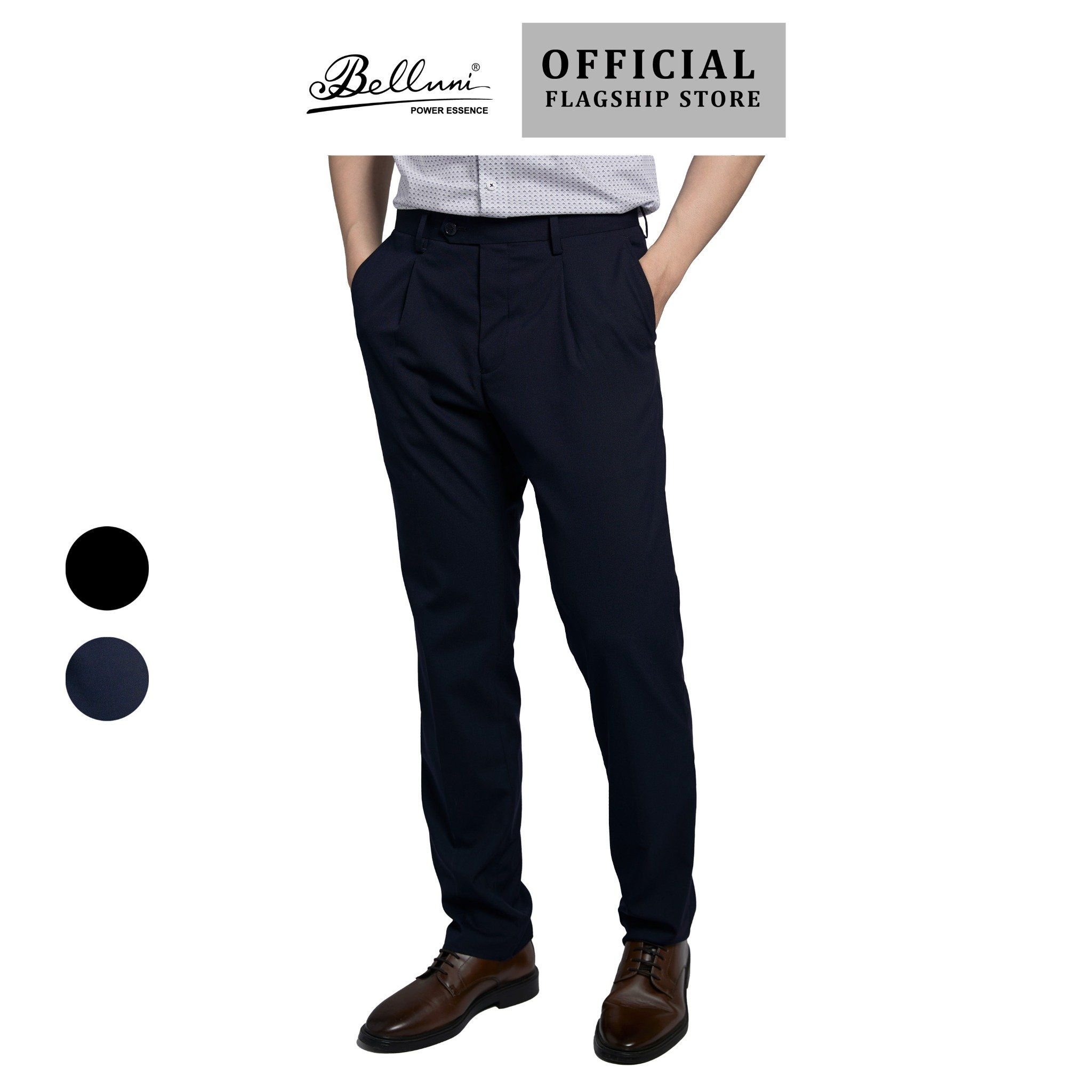  Quần tây nam công sở cao cấp Belluni xếp ly - QT1.PRS.BE 86 