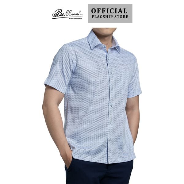  Áo sơ mi nam ngắn tay cao cấp BELLUNI vải sợi tre - ABN.BPS.BE 282 