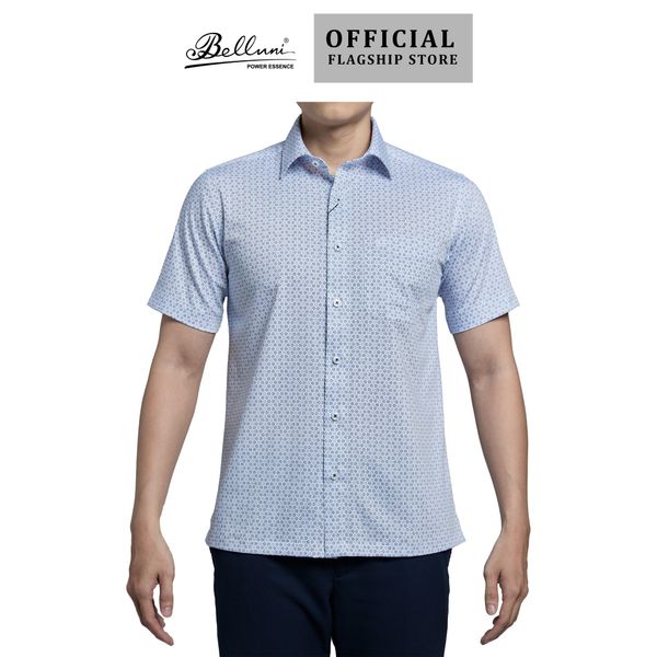  Áo sơ mi nam ngắn tay cao cấp BELLUNI vải sợi tre - ABN.BPS.BE 282 