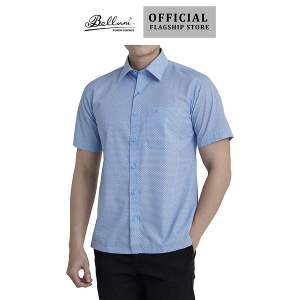  Áo sơ mi nam ngắn tay cao cấp BELLUNI vải sợi tre - ABN.BP.BE 265 