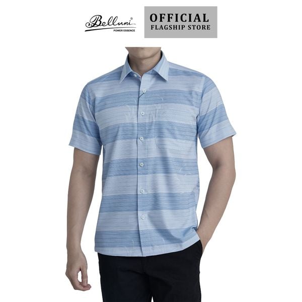  Áo sơ mi nam ngắn tay cao cấp BELLUNI vải sợi tre - ABN.BPS.BE 270 