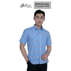  Áo sơ mi nam ngắn tay cao cấp BELLUNI vải sợi ngãi cứu - ABN.MGPS.BE 300 