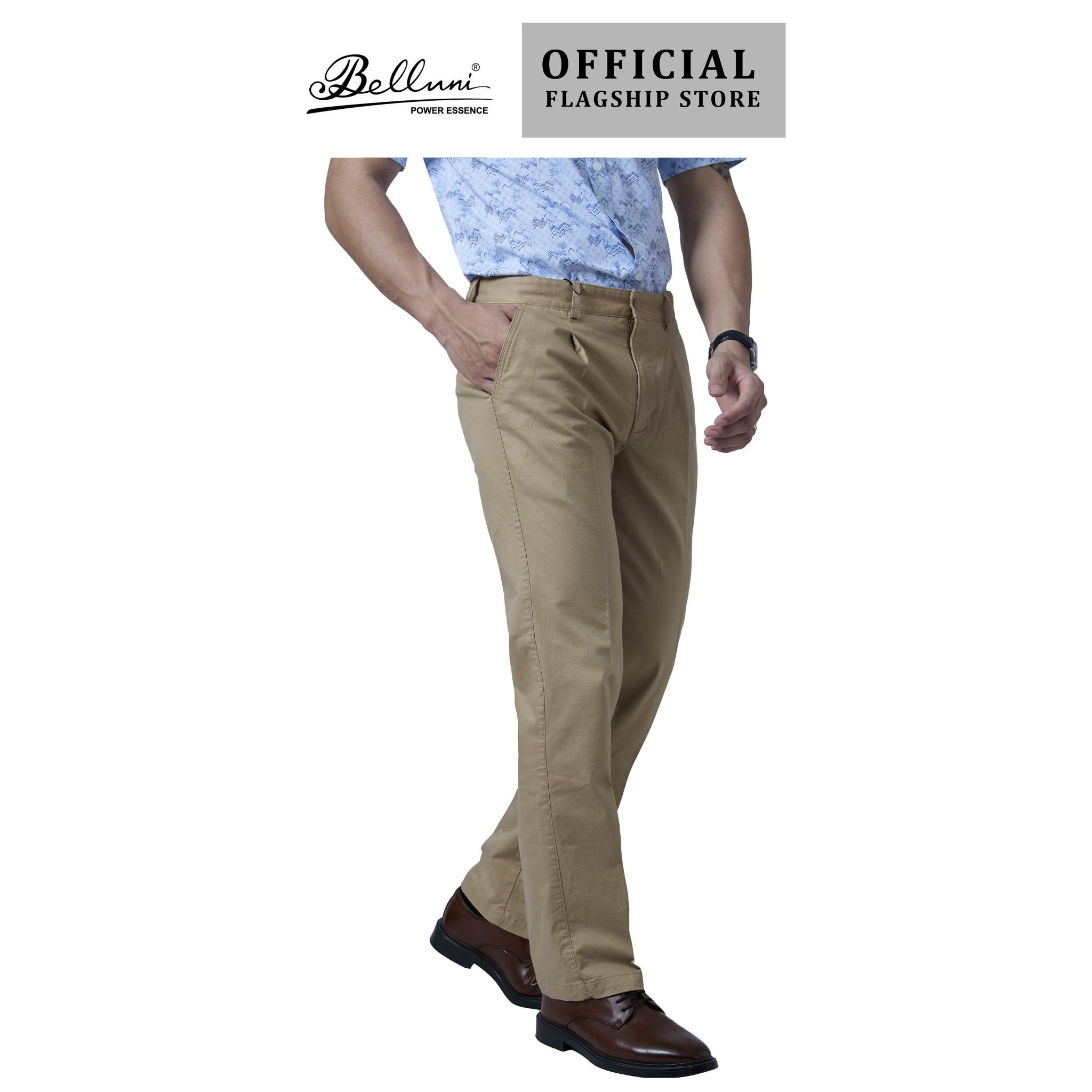  Quần khaki nam công sở cao cấp Belluni có ly - QK1.CMS.BE 27 