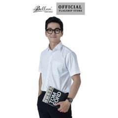  Áo sơ mi nam ngắn tay BELLUNI vải sợi sồi thoải mái thanh lịch - ABN.PML.BE 293 