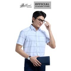  Áo sơ mi nam ngắn tay cao cấp BELLUNI vải sợi ngãi cứu - ABN.MGPS.BE 300 