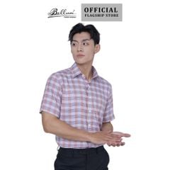  Áo sơ mi nam ngắn tay cao cấp BELLUNI vải sợi tre - ABN.BP.BE 298 