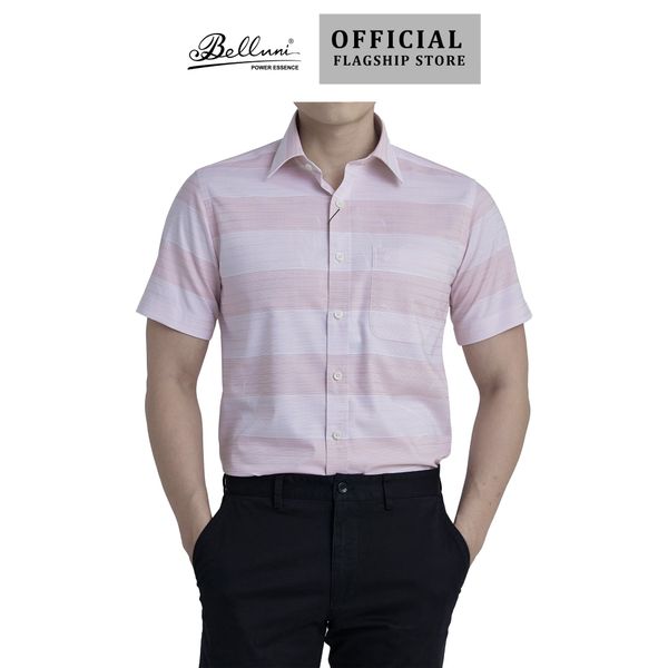  Áo sơ mi nam ngắn tay cao cấp BELLUNI vải sợi tre - ABN.BPS.BE 270 
