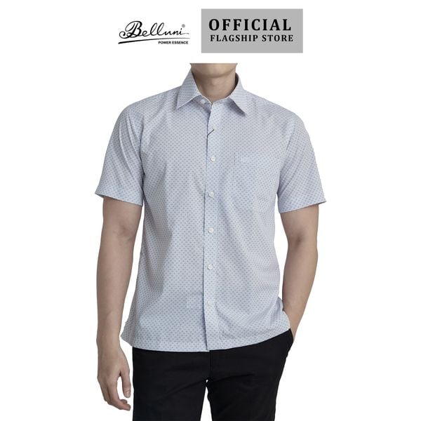  Áo sơ mi nam ngắn tay cao cấp BELLUNI vải sợi tre - ABN.BP.BE 265 