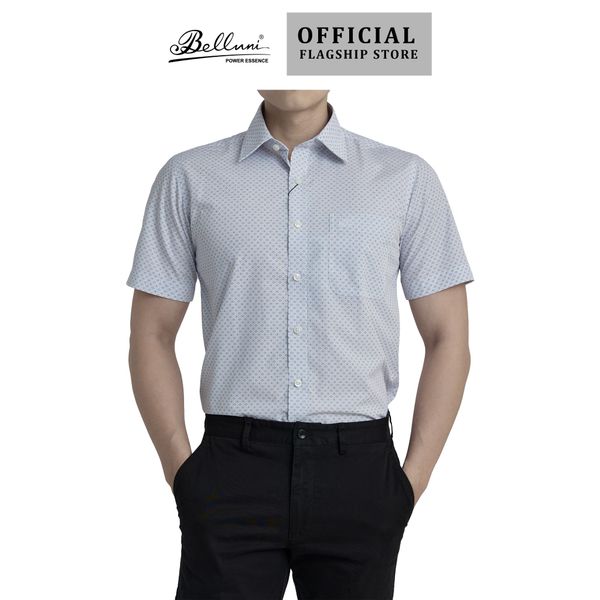  Áo sơ mi nam ngắn tay cao cấp BELLUNI vải sợi tre - ABN.BP.BE 265 