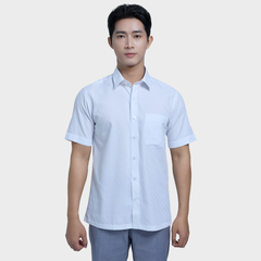  Áo Sơ mi nam ngắn tay cao cấp BELLUNI vải sợi lá - ABN.LP.BE 310 