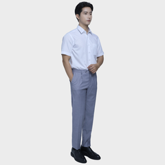  Áo Sơ mi nam ngắn tay cao cấp BELLUNI vải sợi lá - ABN.LP.BE 310 