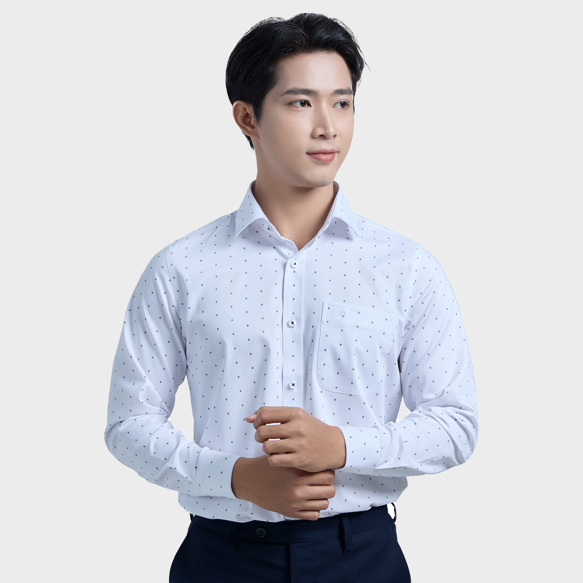  Áo sơ mi nam dài tay cao cấp vải sợi tre - ABD.BPS.BE 211 