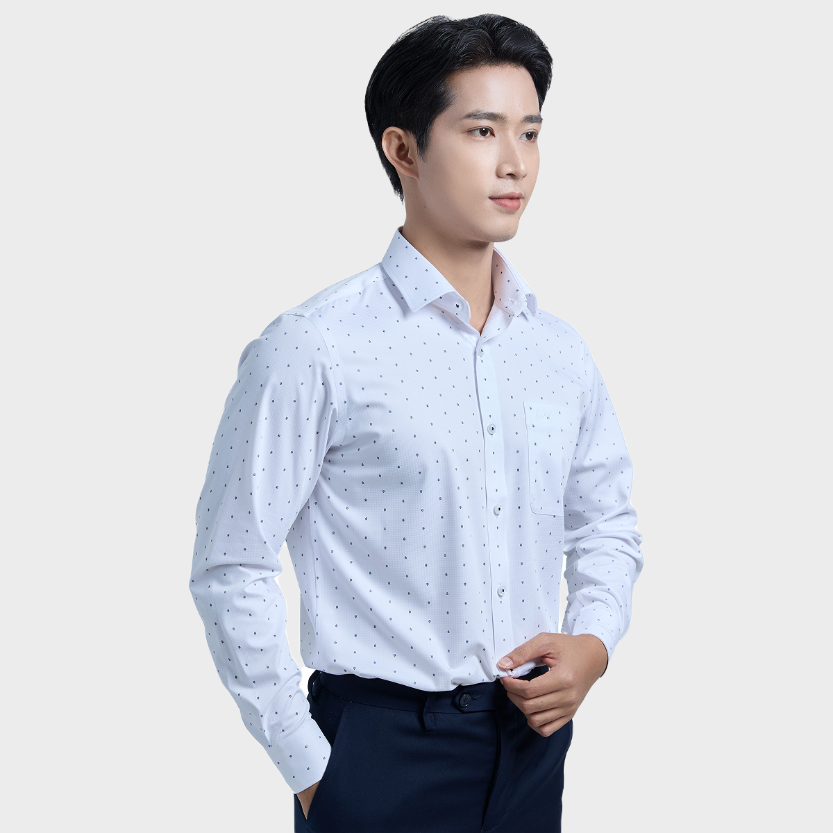  Áo sơ mi nam dài tay cao cấp vải sợi tre - ABD.BPS.BE 211 