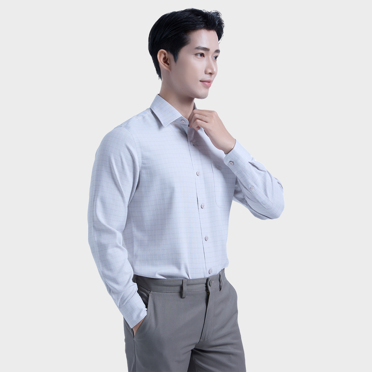  Áo sơ mi nam dài tay cao cấp vải sợi tre - ABD.BPS.BE 207 