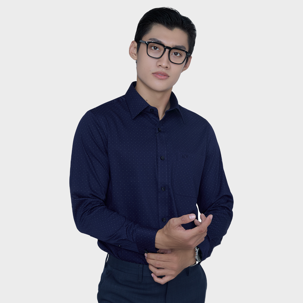  Áo sơ mi nam dài tay cao cấp vải sợi tre - ABD.BPS.BE 206 