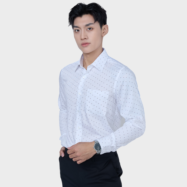  Áo Sơ mi nam dài tay cao cấp BELLUNI vải sợi lá - ABD.LP.BE 205 