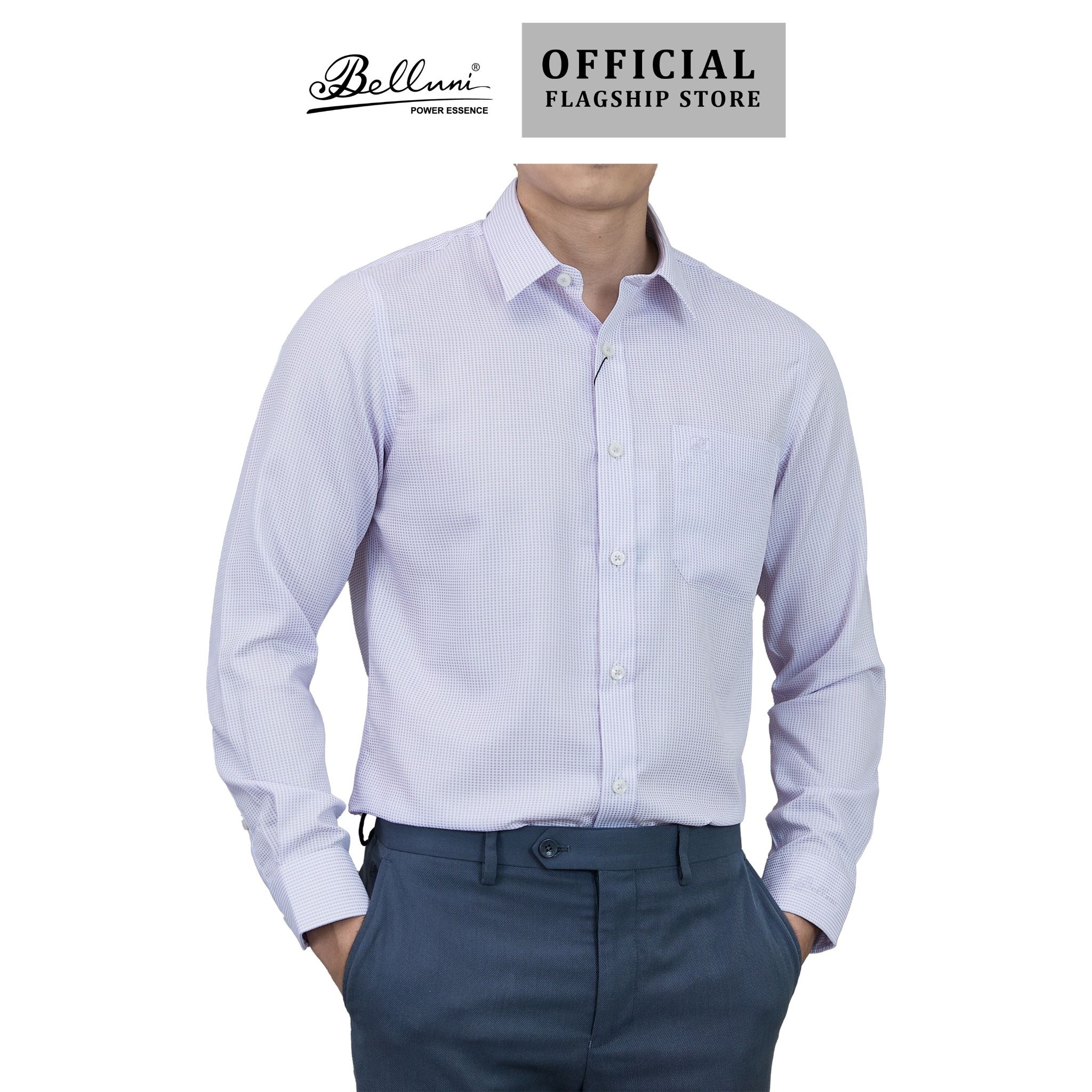  Áo sơ mi nam tay dài cao cấp BELLUNI vải sợi tre - ABD.BP.BE 191 V4 