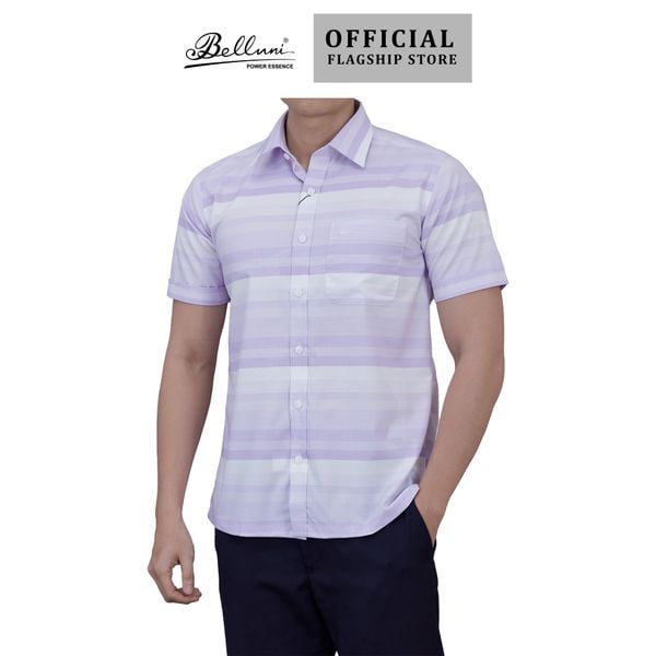  Áo sơ mi nam ngắn tay cao cấp BELLUNI vải sợi tre - ABN.BPS.BE 264 