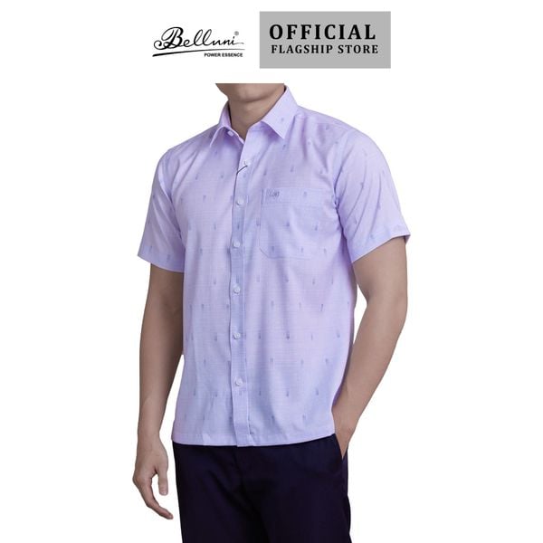  Áo sơ mi nam ngắn tay cao cấp BELLUNI vải sợi tre - ABN.BP.BE 257 V5 