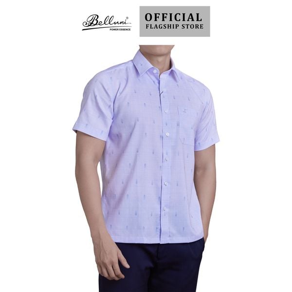 Áo sơ mi nam ngắn tay cao cấp BELLUNI vải sợi tre - ABN.BP.BE 257 V5 
