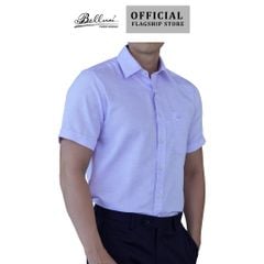  Áo sơ mi nam ngắn tay cao cấp BELLUNI sợi Linen Tencel Melange - ABN.PBLT.BE 254 V5 