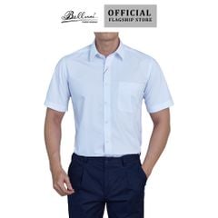  Áo sơ mi nam ngắn tay BELLUNI vải sợi sồi thoải mái thanh lịch - ABN.SPM.BE 242 W 