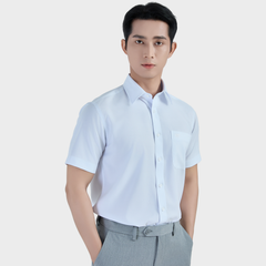  Áo sơ mi nam ngắn tay BELLUNI vải sợi sồi thoải mái thanh lịch - ABN.PML.BE 322 