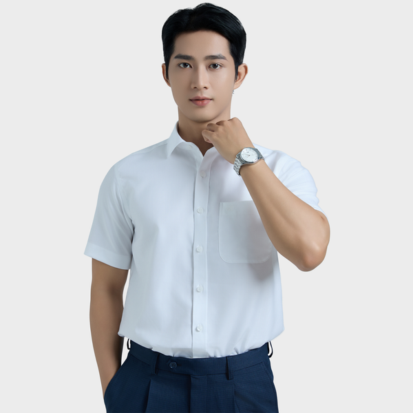  Áo sơ mi nam ngắn tay cotton cao cấp BELLUNI - ANL.CM.BE 7 