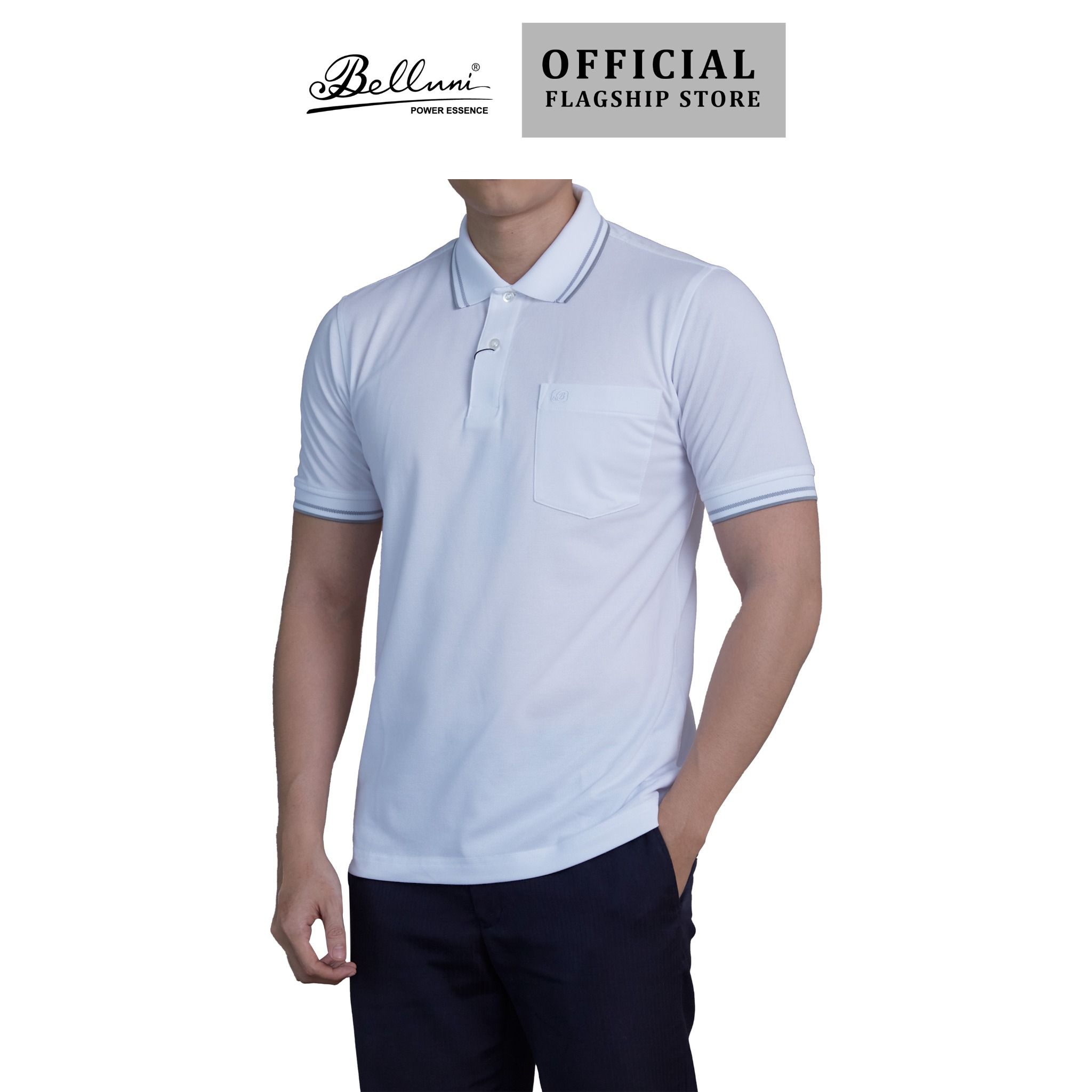  Áo thun nam Polo BELLUNI cao cấp - AT.PCS.BE 79 W 