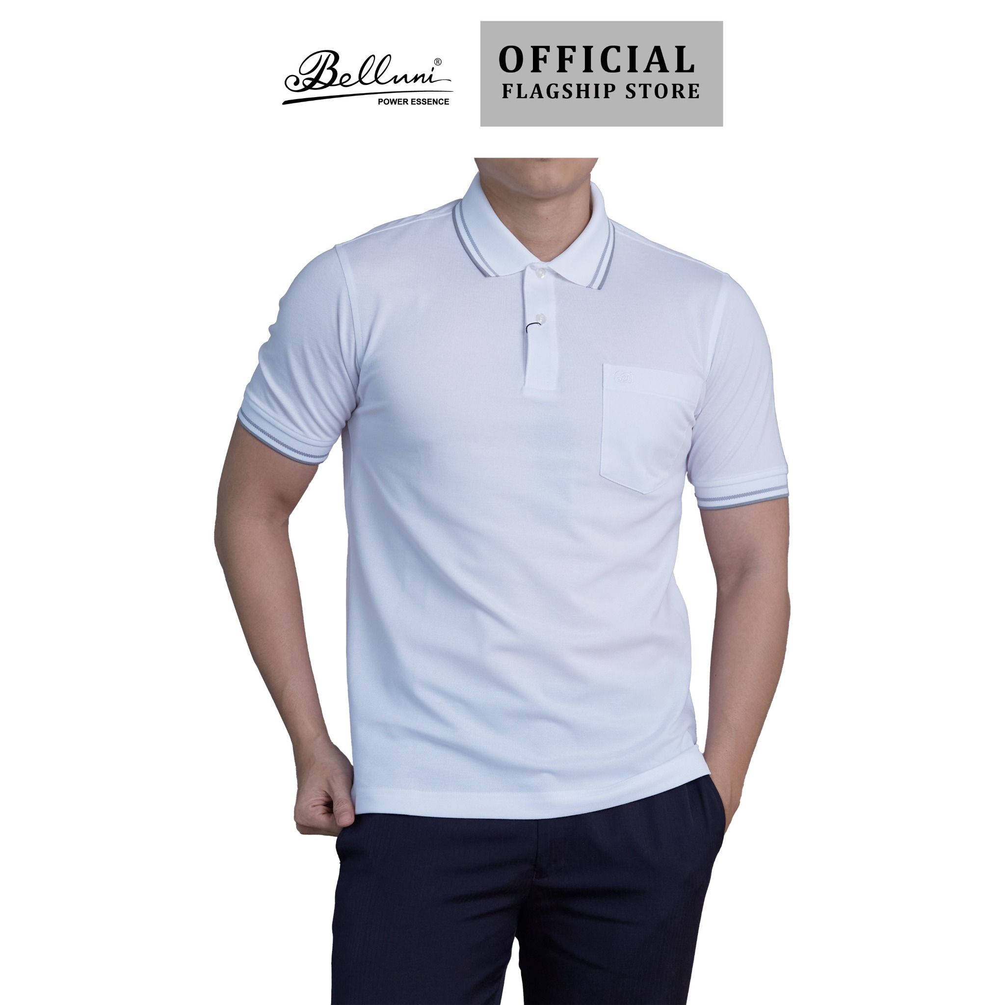  Áo thun nam Polo BELLUNI cao cấp - AT.PCS.BE 79 W 