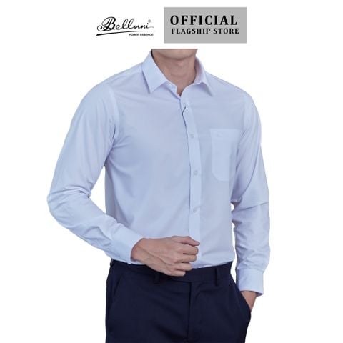 [New Arrival] Áo sơ mi nam dài tay cao cấp BELLUNI vải sợi Sồi - ABD.SPM.BE 195 W