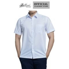 Áo sơ mi nam ngắn tay BELLUNI vải sợi sồi thoải mái thanh lịch - ABN.SPM.BE 288 W 