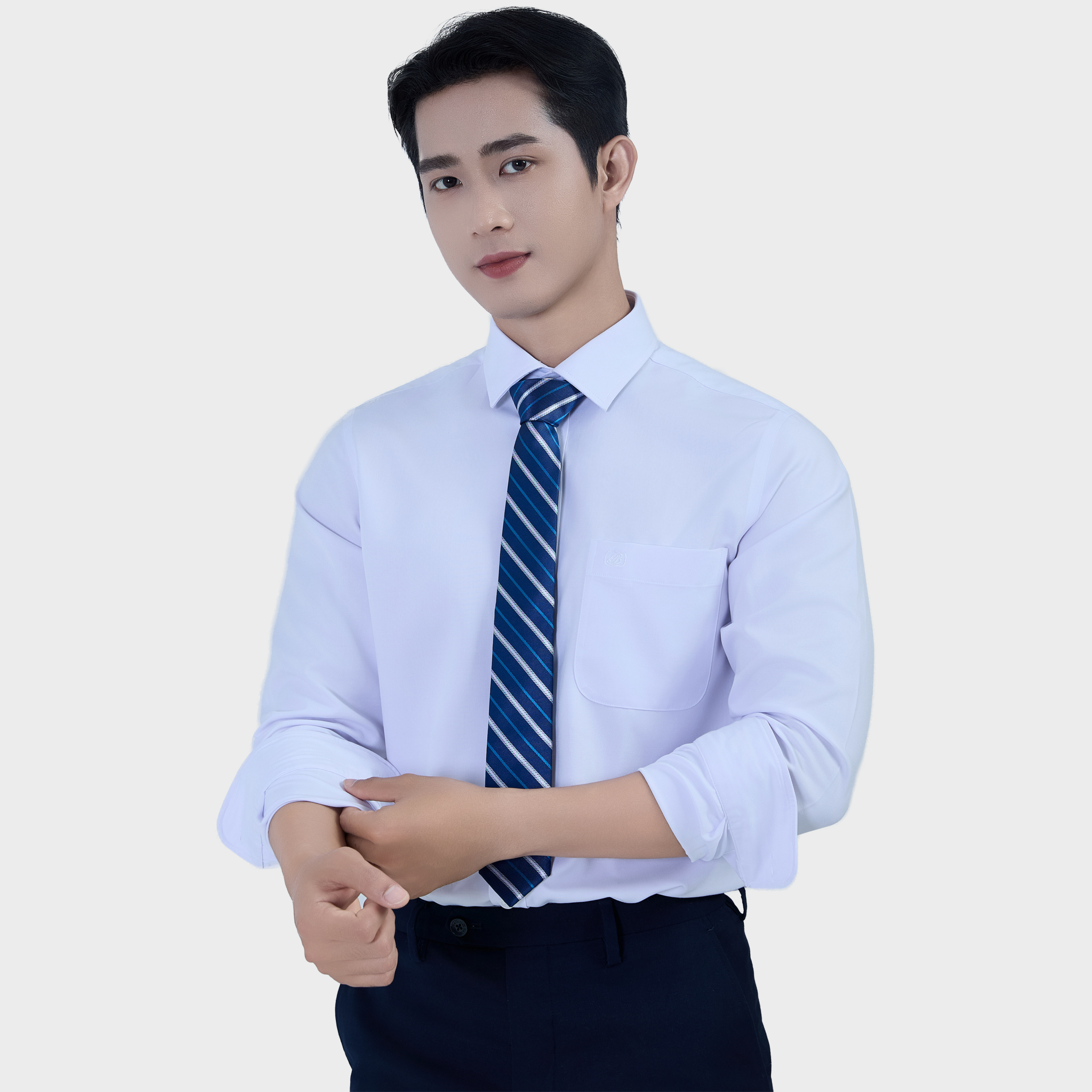  Áo sơ mi nam dài tay cao cấp BELLUNI vải sợi tre  ABD.BP.BE 212 