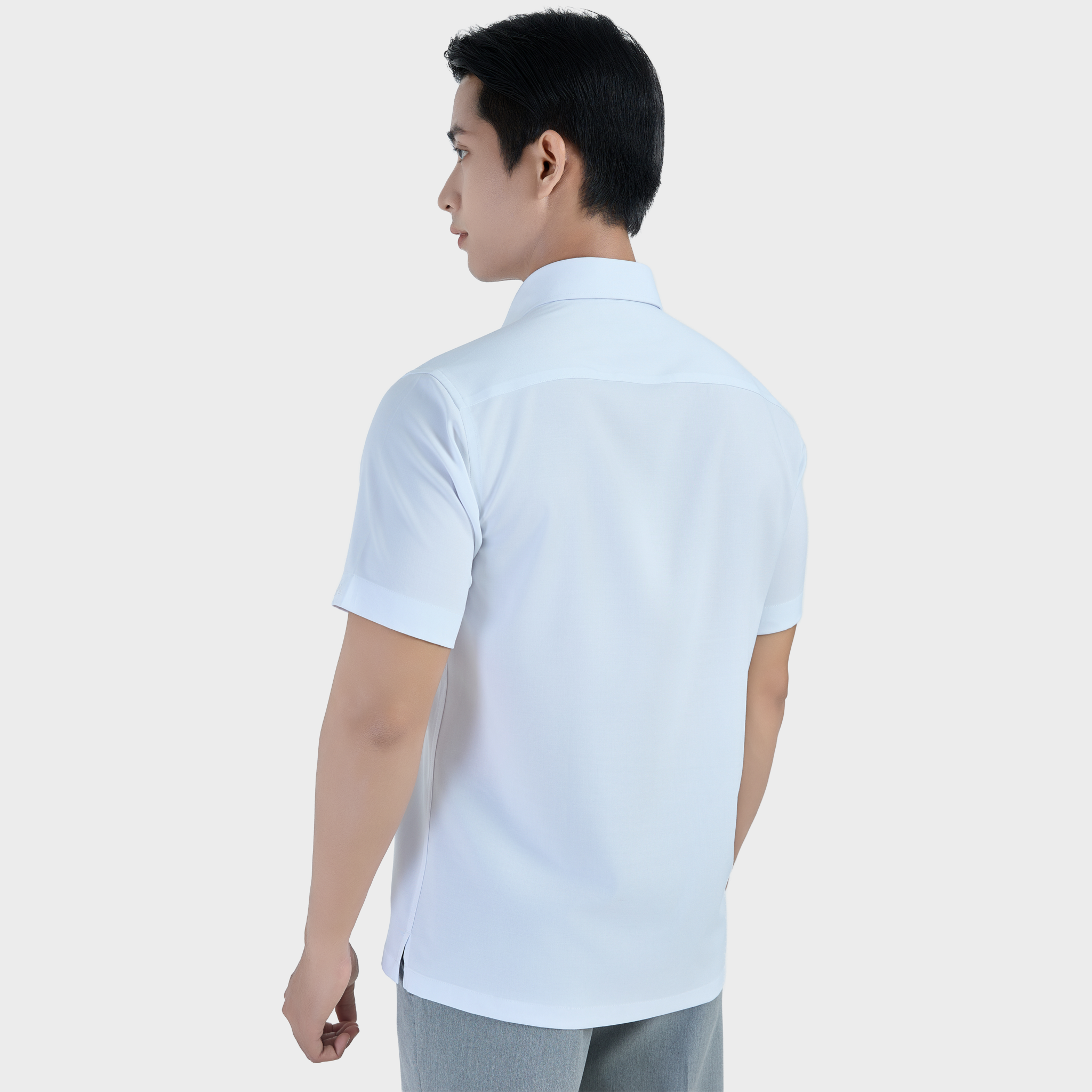  Áo sơ mi nam ngắn tay BELLUNI vải sợi sồi thoải mái thanh lịch - ABN.PML.BE 322 