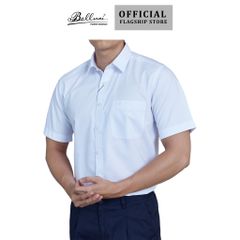  Áo sơ mi nam ngắn tay BELLUNI vải sợi sồi thoải mái thanh lịch - ABN.SPM.BE 242 W 