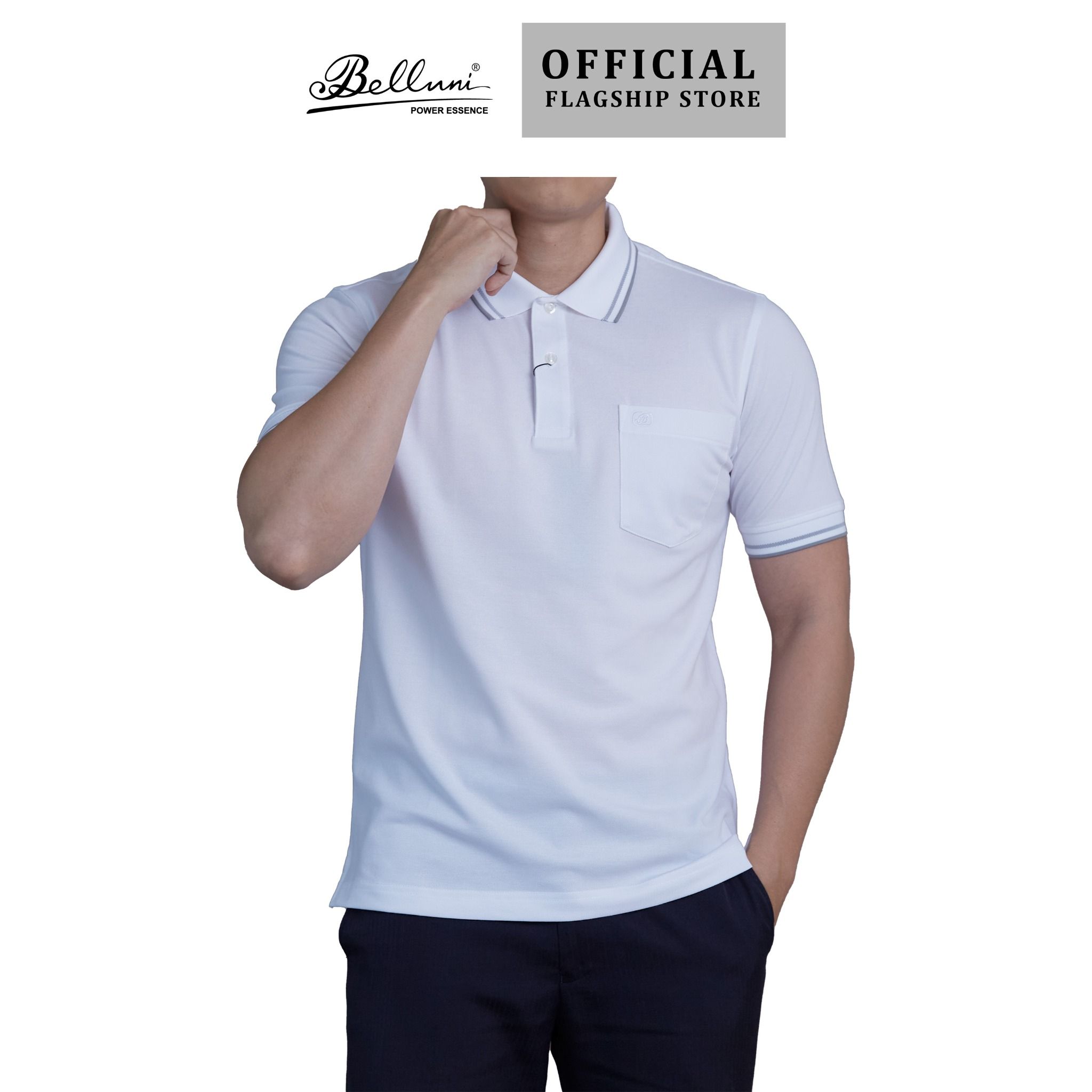  Áo thun nam Polo BELLUNI cao cấp - AT.PCS.BE 79 W 