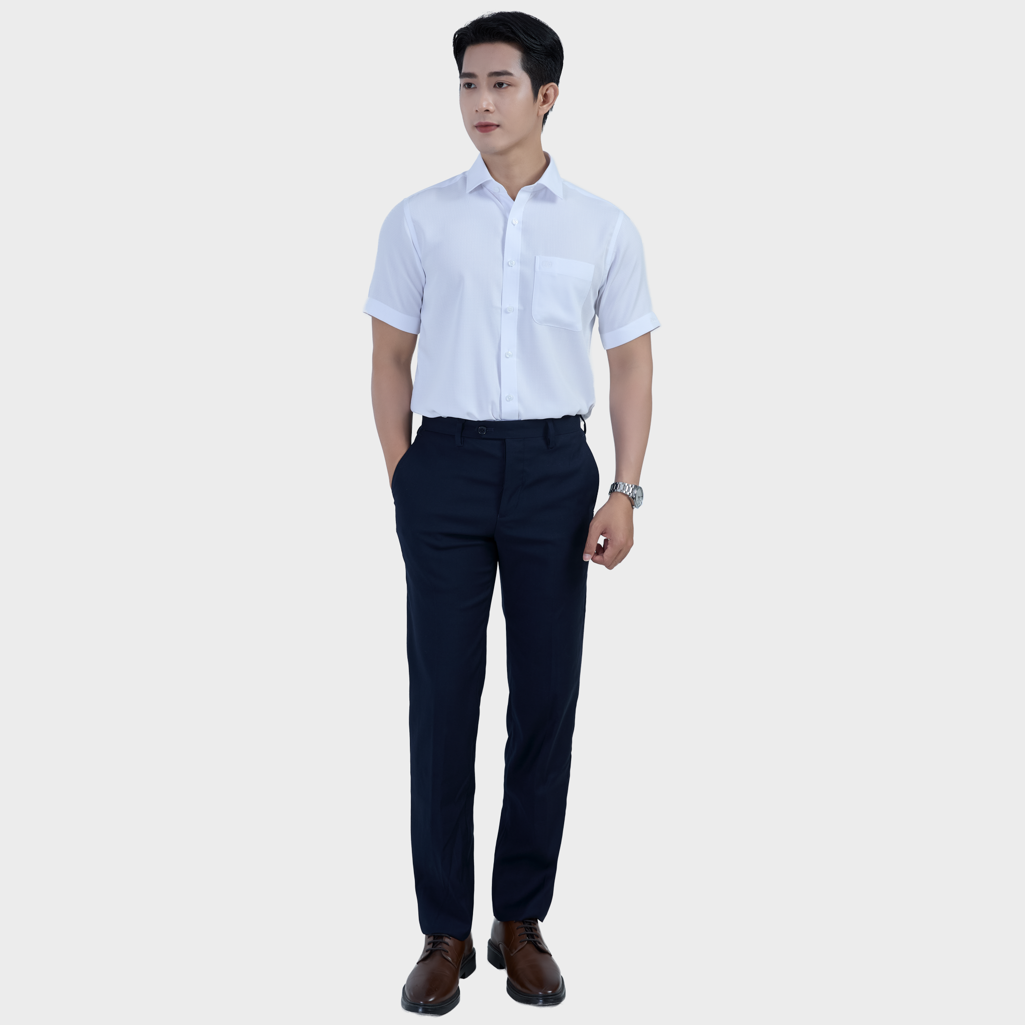  Áo sơ mi nam ngắn tay cao cấp BELLUNI - ABN.BP.BE 315 