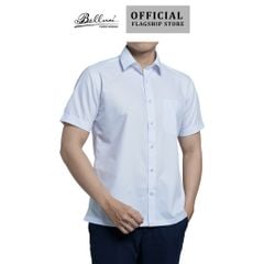  Áo sơ mi nam ngắn tay BELLUNI vải sợi sồi thoải mái thanh lịch - ABN.SPM.BE 288 W 