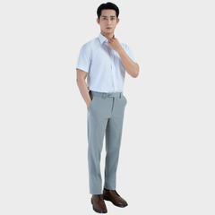  Áo sơ mi nam ngắn tay BELLUNI vải sợi sồi thoải mái thanh lịch - ABN.PML.BE 322 