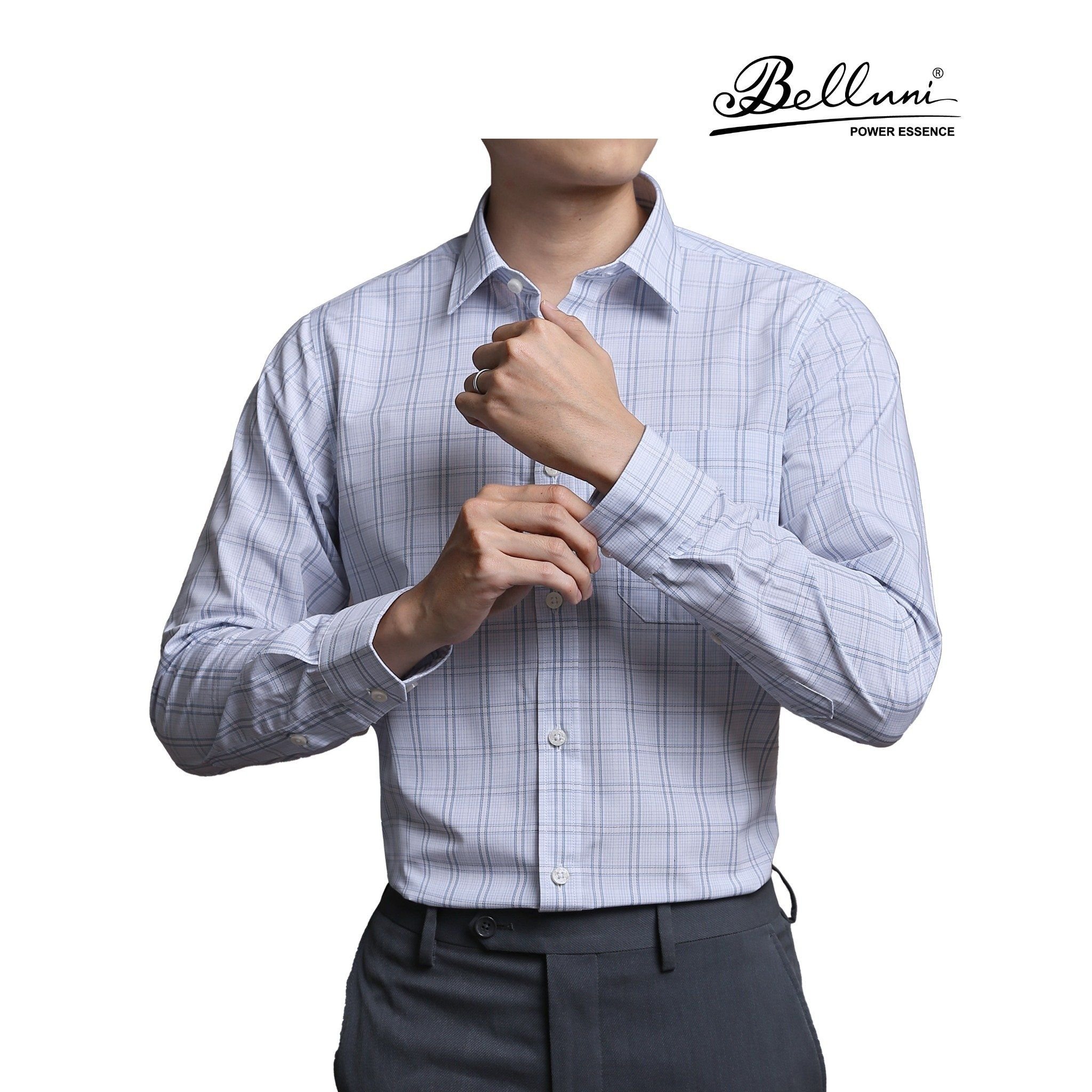  Áo sơ mi nam tay dài cao cấp BELLUNI vải sợi tre - ABD.BP.BE 176 W1 