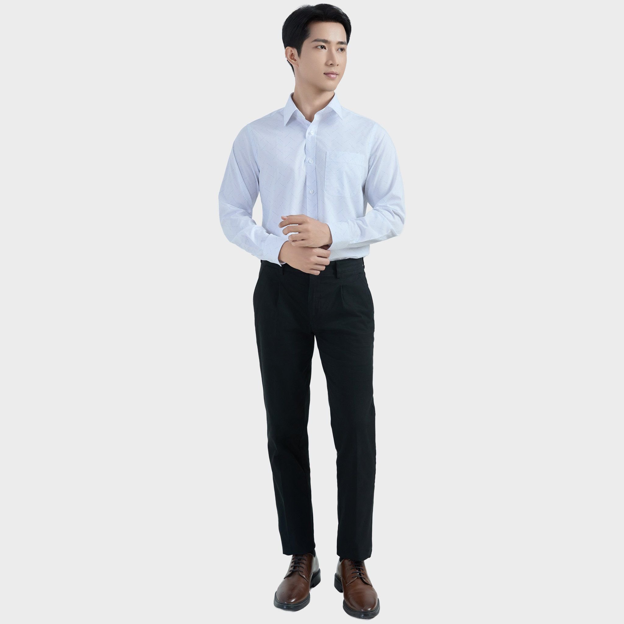  Áo sơ mi nam dài tay cao cấp vải sợi tre - ABD.BPS.BE 217 